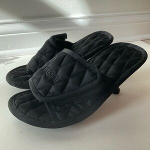 Balenciaga Black Quilted Slippers